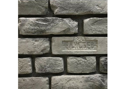 Искусственный камень Imperator Bricks Cтаринная мануфактура тычковый серый