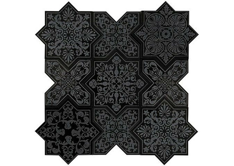 Мозаика из мрамора для пола Skalini Pantheon PNT-2 Black