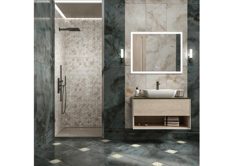 Бордюр Kerama Marazzi Milano Джардини BLF003R багет бежевый светлый 400х73 мм