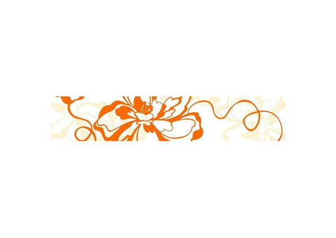 Бордюр керамический Нефрит-Керамика 76-00-35-050-0 Кураж-2 Монро оранжевый 400х75 мм