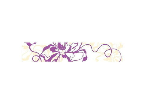 Бордюр керамический Нефрит-Керамика 76-00-55-050-0 Кураж-2 Монро фиолетовый 400х75 мм