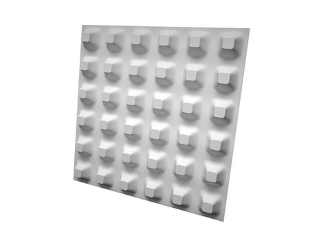 Дизайнерская 3D панель из гипса Artpole Structure 600х600 мм