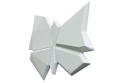 Дизайнерская 3D панель из гипса Artgypspanel Бабочка 500х500 мм