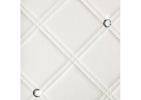 Стеновая панель Sibu Leather Line Cristal Rombo 85 Bianco Silver 2612х1000 мм самоклеящаяся