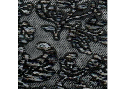 Декоративная панель МДФ Deco Цветы черный и серебро 114 2800х1000 мм