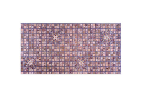 Листовые панели ПВХ Регул Декопан Мозайка Медальон фиолетовый 956х480 мм