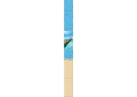Стеновая панель ПВХ Век Песчаный берег Мостик 2700х250 мм