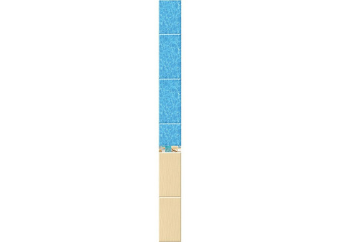 Стеновая панель ПВХ Век Песчаный берег фон 2700х250 мм