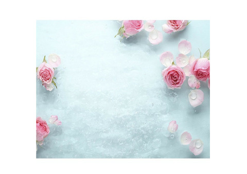 Панель потолочная ПВХ Novita 3D Ледяная роза 1800х250 мм 6 штук
