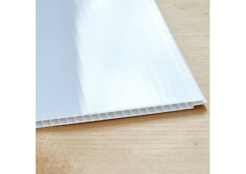 Стеновая панель ПВХ Stella Light белая глянцевая 2700х250х9 мм