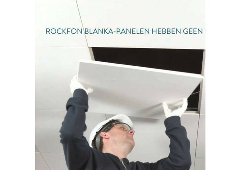 Плита потолочная Rockfon Blanka A15 600х600х20 мм