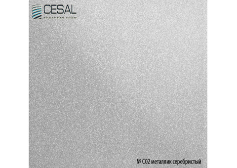 Рейка S-профиль Cesal С02 металлик серебристый 25х4000 мм
