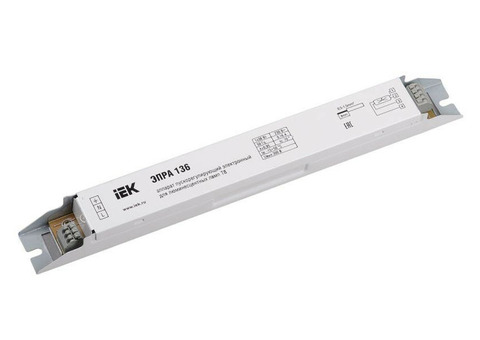 Пускорегулирующий аппарат для люминесцентных ламп IEK ЭПРА 136 LLV136D-EBFL-1-36