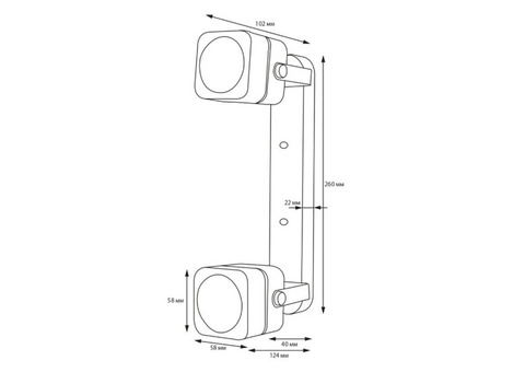 Светильник накладной Fametto Sotto DLC-S613 UL-00009425 GU10x2 White