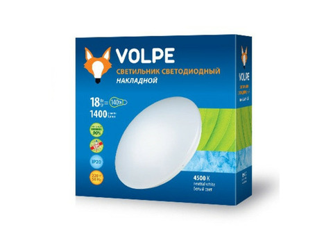 Светильник светодиодный накладной Volpe ULI-Q106 18W/NW White