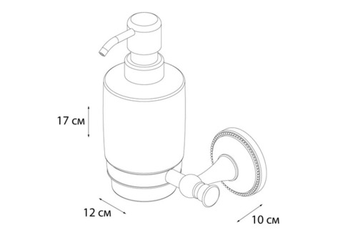 Дозатор для жидкого мыла Fixsen Alfa GR-9512