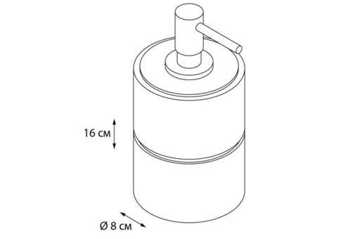 Дозатор для жидкого мыла Fixsen Nero FX-240-1