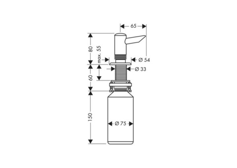 Дозатор для жидкого мыла Hansgrohe 40418800