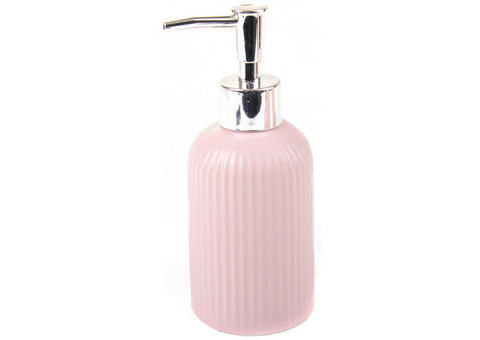 Дозатор для жидкого мыла Аквалиния Плиссе розовый матовый CE1610TA-LD