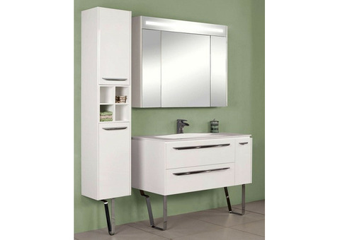 Зеркальный шкаф Акватон Блент 80 белый 1A161002BL010