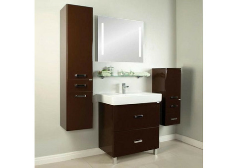 Мебель для ванной комнаты Акватон Америна Н 80 тёмно-коричневая