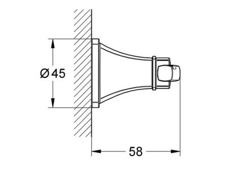 Крючок для ванной Grohe Grandera 40631000