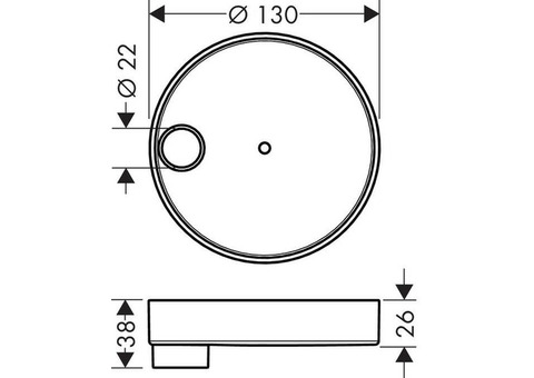 Мыльница Hansgrohe Cassetta S Puro 28679000