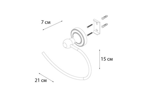 Полотенцедержатель Fixsen Antik FX-61111