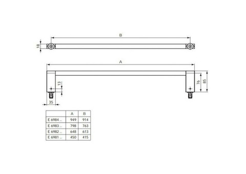 Полотенцедержатель Ideal Standard Connect E6982AA