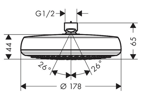 Верхний душ Hansgrohe Crometta 26578400