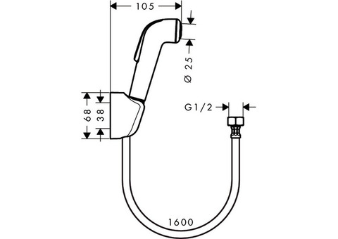 Гигиенический душ Hansgrohe 32122000