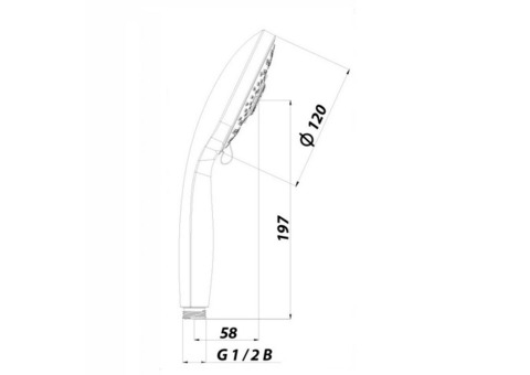 Душевая лейка Lemark LM0315C пятифункциональная