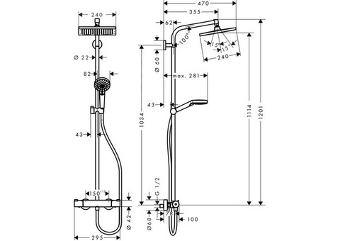 Душевая система Hansgrohe Crometta 27271000 хром