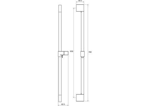 Душевая штанга Ravak Chrome X07P013 974.00 700 мм