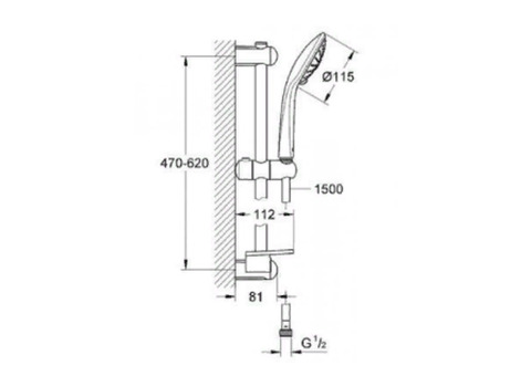 Душевой гарнитур Grohe Euphoria 27243001