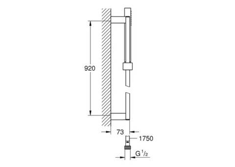 Душевой гарнитур Grohe Euphoria Cube Stick 27700000