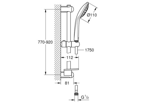 Душевой гарнитур Grohe Euphoria Mono 27267001