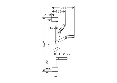 Душевой гарнитур Hansgrohe Crometta 26553400