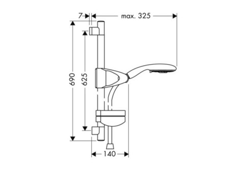 Душевой гарнитур Hansgrohe Raindance E 100 27883000