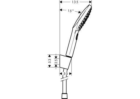 Душевой гарнитур Hansgrohe Raindance Select E 120 26700400