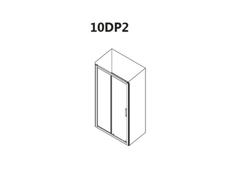 Душевая дверь Ravak 10 градусов 10DP2-100 Transparent белая