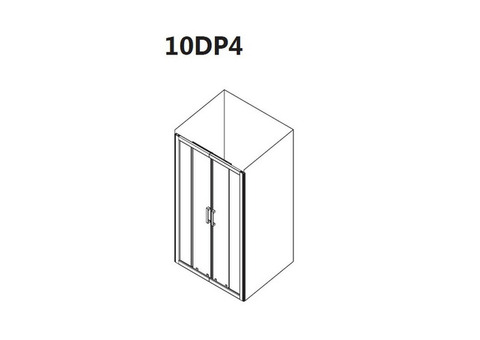 Душевая дверь Ravak 10 градусов 10DP4-120 Transparent белая