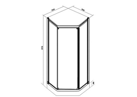 Душевой уголок Parly ZEP91F 900х900х1970 мм