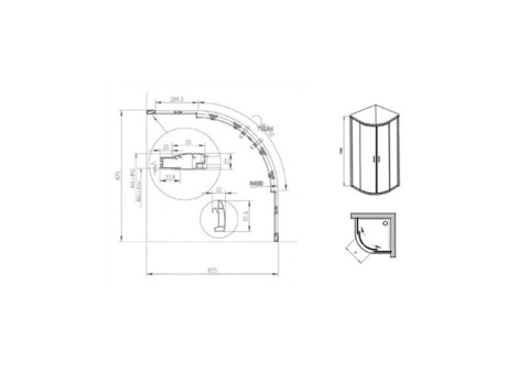 Душевой уголок Ravak Blix 90х90 Set XP2CP4 70508014 с двумя раздвижными дверьми в комплекте с поддоном и сифоном