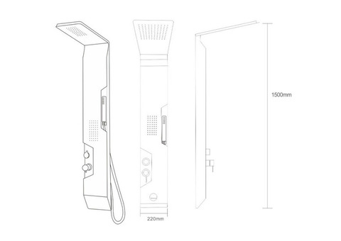 Душевая панель Ceruttispa Oglio B MT-5657B