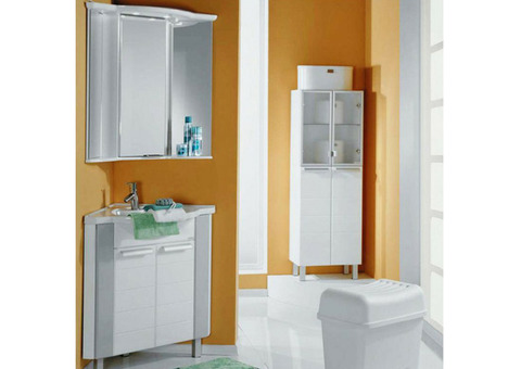 Мебель для ванной комнаты Акватон Альтаир 62 бело-серая