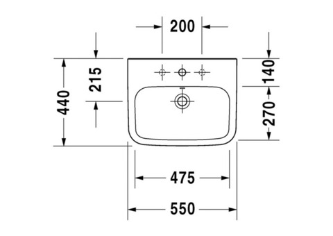 Раковина Duravit Durastyle 2319550000 55 см