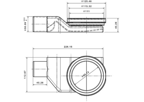 Душевой лоток Pestan Betto Compact Net Line 850