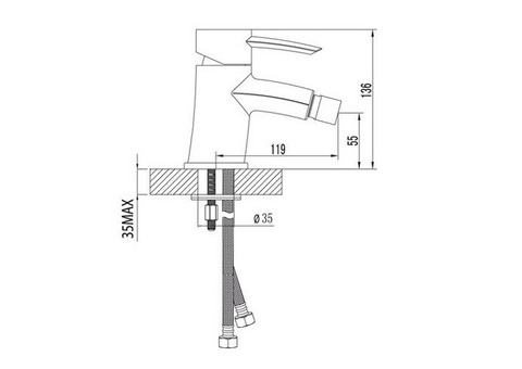 Смеситель для биде Lemark Atlantiss LM3208C