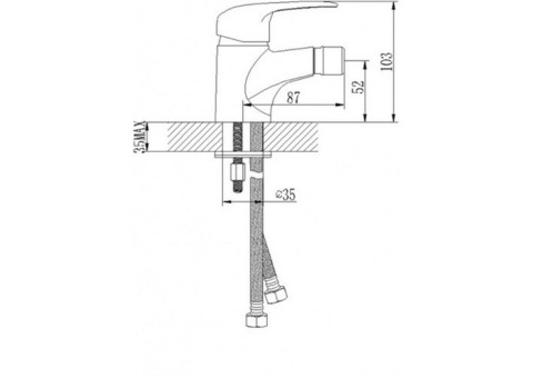 Смеситель для биде Lemark Pramen LM3308C